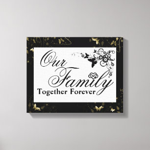 Familienangebot/überzogene Canvas Leinwanddruck