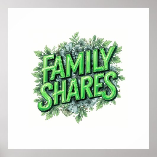 Familienanteile Poster (Vorne)