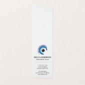 Familienarzt | Praxis MD | Optometrie-Logo Visitenkarten (Außenseite Aufgefaltet)