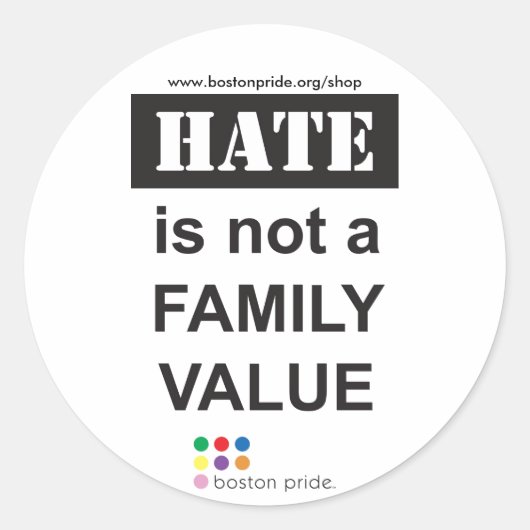 Familienaufkleber Klein Runder Aufkleber (Vorderseite)