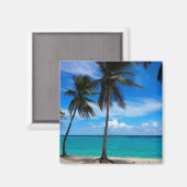 Familienausflug Beach Urlaub Guadeloupe Karibik Magnet (Vorderseite/Rückseite)