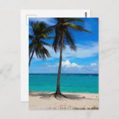Familienausflug Beach Urlaub Guadeloupe Karibik Postkarte (Vorne/Hinten)
