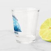 Familienausflug Custom Colorado City Blue Mountain Schnapsglas (Rechts)