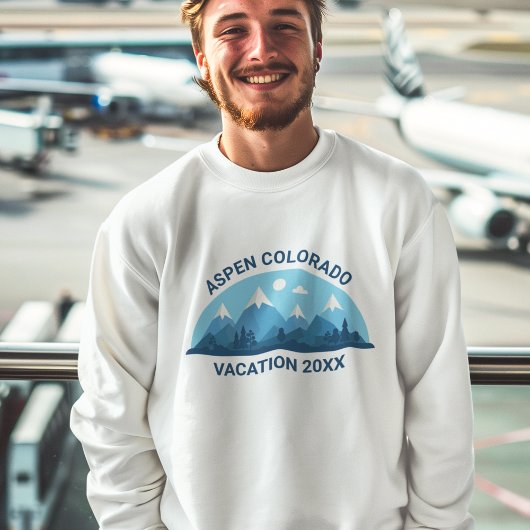 Familienausflug Custom Colorado City Blue Mountain Sweatshirt