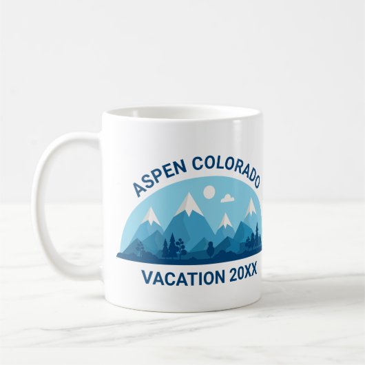 Familienausflug Custom Colorado Niedlicher Berg Kaffeetasse (Links)