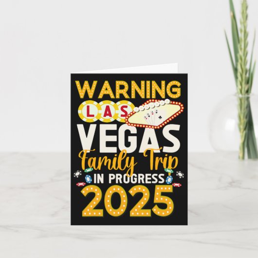 Familienausflug Las Vegas 2025 Las Vegas V Karte (Vorderseite)