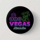 Familienausflug Souvenir Las Vegas Urlaub Button (Vorderseite)