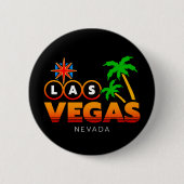 Familienausflug Souvenir Las Vegas Urlaub Button (Vorderseite)