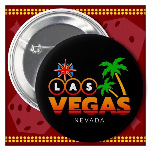 Familienausflug Souvenir Las Vegas Urlaub Button
