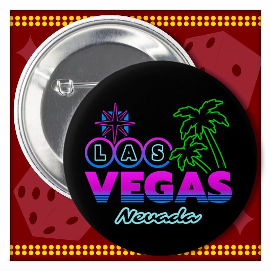 Familienausflug Souvenir Las Vegas Urlaub Button