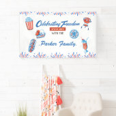 Familienbande 4. Juli Party Banner (Insitu)