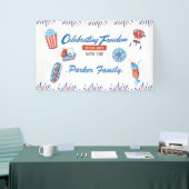 Familienbande 4. Juli Party Banner (Messeveranstaltung)