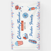 Familienbande 4. Juli Party Banner (Vertikal)