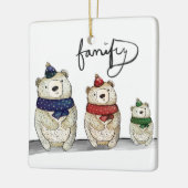 Familienbär Keramikornament (Links)