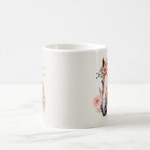 Familienbauernhof Rustikale Blumenkrone Pferd Kaffeetasse (Mittel)