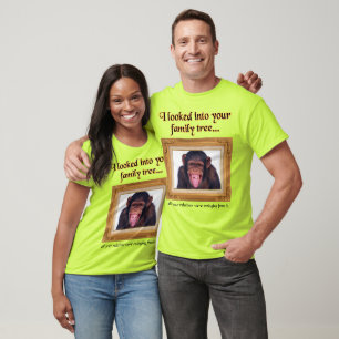 Familienbaum Affe Lustiges T-Shirt Humor