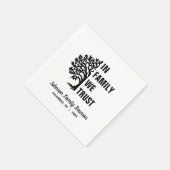 Familienbaum, auf den wir Wiedersehen vertrauen Serviette (Ecke)