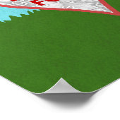 Familienbaum Custom 5 Foto Collage Summer Blätter Poster (Ecke)