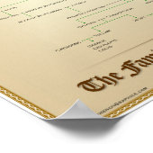 Familienbaum der britischen Monarchie Pedigree Pos Poster (Ecke)