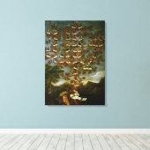 Familienbaum der Familie Cornaro Leinwanddruck (Insitu (Holzboden))