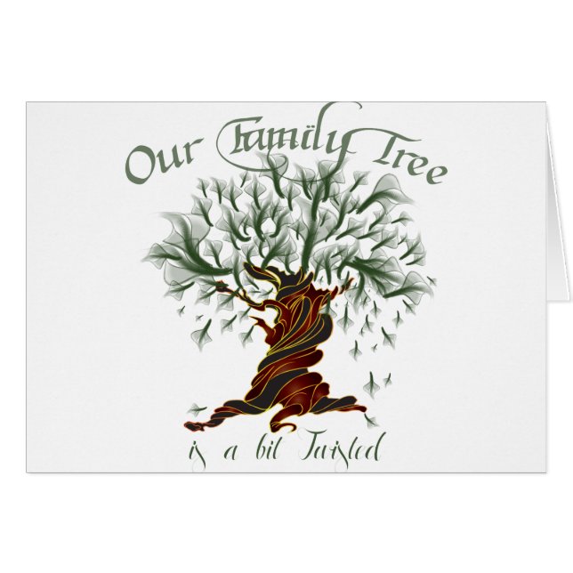 Familienbaum ein wenig verdreht (Vorderseite (Horizontal))