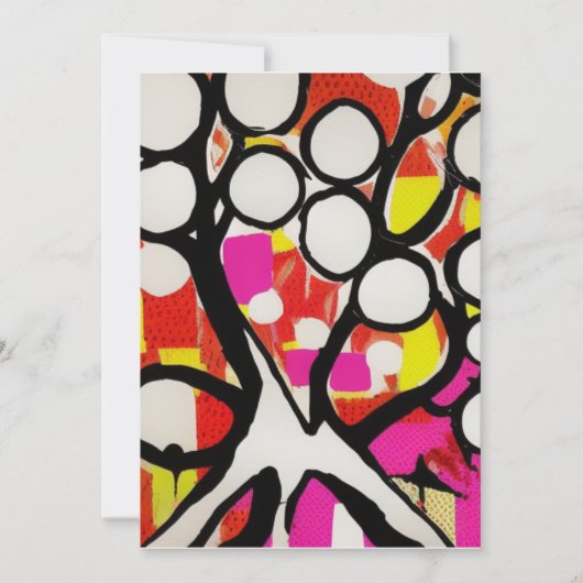 Familienbaum Feiertagskarte (Vorderseite)