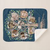 Familienbaum Foto Collage 8 Bilder Name dk Blue Sherpadecke (Vorderseite (Horizontal))