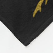 Familienbaum Foto Collage 8 Bilder Name| Gold Blac Fleecedecke (Ecke)