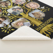 Familienbaum Foto Collage 8 Bilder Name| Gold Blac Sherpadecke (3/4)