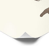 Familienbaum Foto Collage 8 Bilder Name Lt Beige Poster (Ecke)