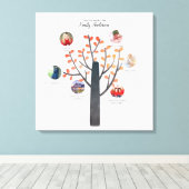 Familienbaum Foto Collage Geschenk - Hinzufügen MI Leinwanddruck (Insitu (Holzboden))