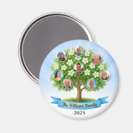 Familienbaum Foto Liebe Ansammlung Beifall Geschen Magnet (Vorderseite/Rückseite)