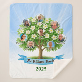 Familienbaum Foto Namen Sherpa Heritage Gemütliche Sherpadecke