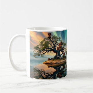 Familienbaum-Haus & Surfmousse-Kaffee-Cup Kaffeetasse