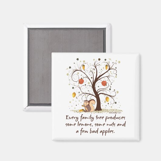 Familienbaum Magnet (Vorderseite/Rückseite)