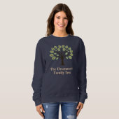 Familienbaum mit Geburtsjahr Sweatshirt (Vorne ganz)
