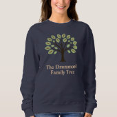 Familienbaum mit Geburtsjahr Sweatshirt (Vorderseite)