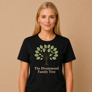Familienbaum mit Geburtsjahr T-Shirt