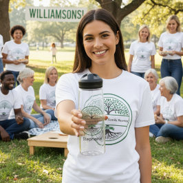 Familienbaum mit Roots-Feier Trinkflasche