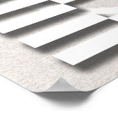 Familienbaum Moderne Leinenschau Poster (Ecke)