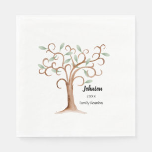 Familienbaum Napkin Wiedersehen Party Suppen Serviette