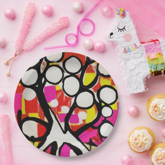 Familienbaum Pappteller (Party)