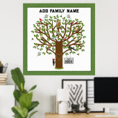 Familienbaum Poster (Heimbüro)