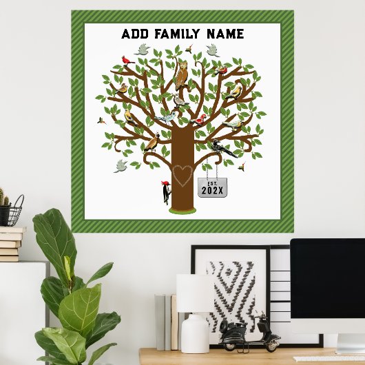 Familienbaum Poster (Heimbüro)