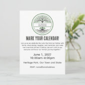 Familienbaum Roots Feierlichkeiten Einladung (Stehend Vorderseite)