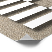 Familienbaum Rustikale Leinenschaukel Poster (Ecke)