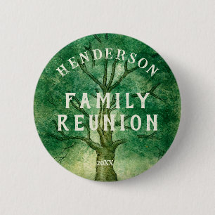 Familienbaum Rustikales Familientreffen Button