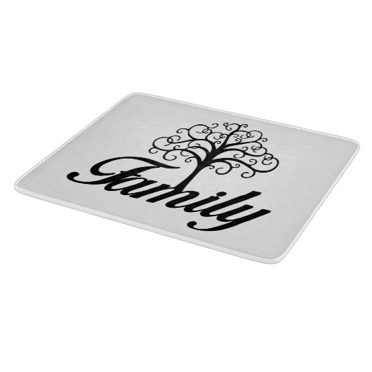 Familienbaum Schneidebrett (Ecke)