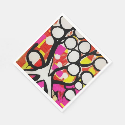 Familienbaum Serviette (Ecke)