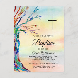 Familienbaum Taufe Einladung